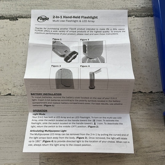 COPY - BRAND NEW! 2-in-1 Handheld Multi-use Flashlight with 180° adjustable LED… - Picture 11 of 15